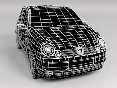 VW VOLKSWAGEN LUPO LOWPOLY Low-poly 3D model