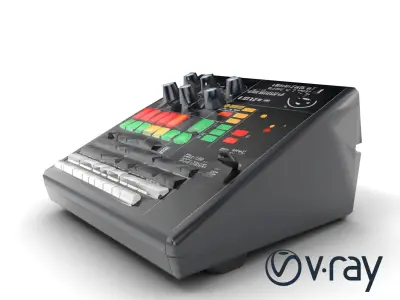 Advanced Sound Mixer LED Feedback model pack Low-poly 3D model