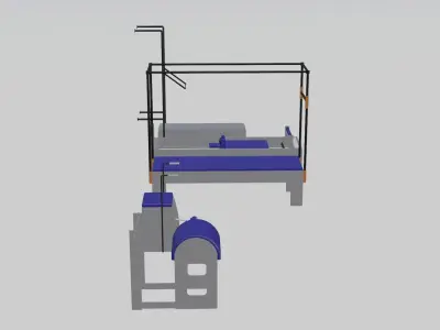Pilates Collection machine with frame 3D model