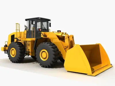 Wheel Loader 02  3D model
