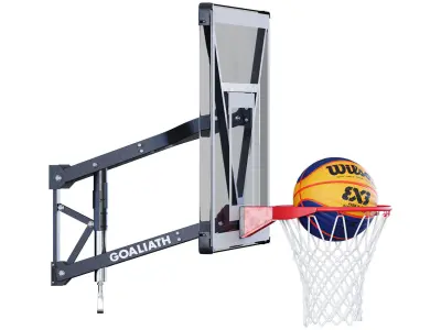 Set Basketball Hoops  3D model