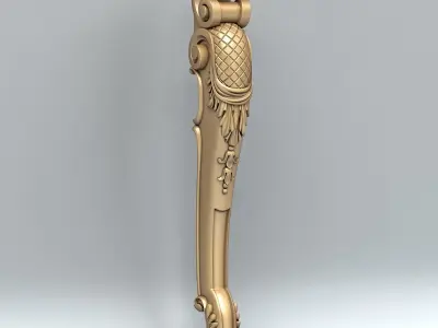 Furniture leg 011 3D model