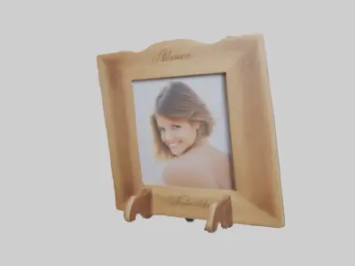 Personalized photo frame model Low-poly 3D model