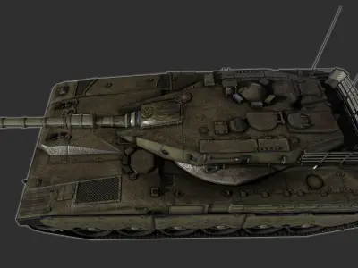 Merkava 1 Low-poly 3D model