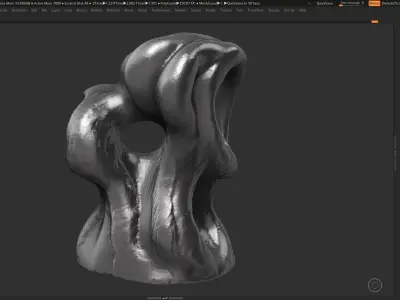 Modern Abstract Decorative sculpture 3d print model 40 3D print model