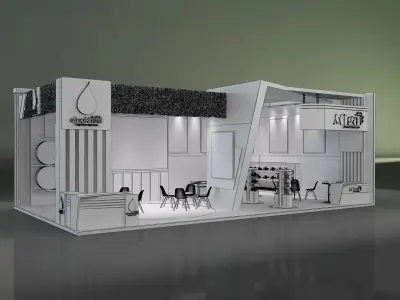Booth Exhibition Stand a651 3D model