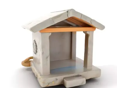 Ancient Stone Well model pack Low-poly 3D model