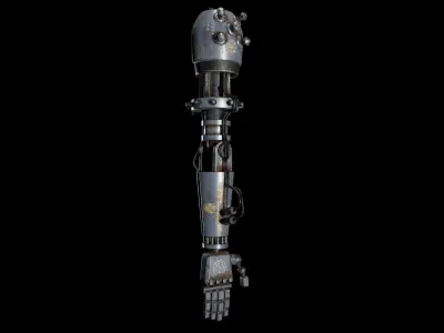 Robot Hand Free low-poly 3D model