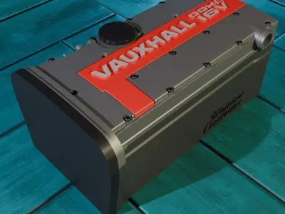 C20let Vauxhall Engine Themed box 3D print model
