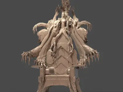 God Hand Demon throne  3D model