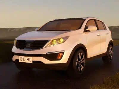 Kia SUV car 3D model