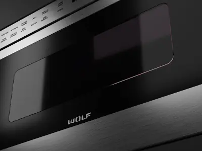 Microwave MD30TE-S Low-poly 3D model