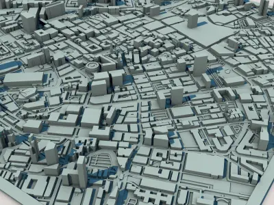 Manchester City England United Kingdom 3D print model