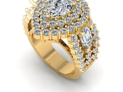 Ali-878-Ring Free 3D print model