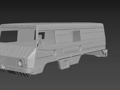 Pinzgauer 712K 6X6 Body For Print 3D print model