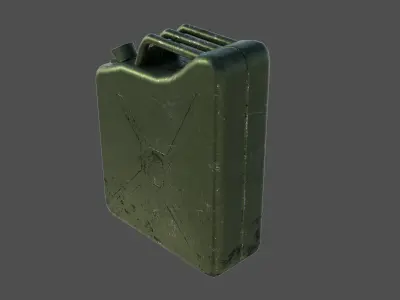 Fuel canister 01 Low-poly 3D model
