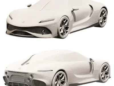 Juleitta cars Low-poly 3D model