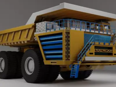 Kamaz dump truck 3D model
