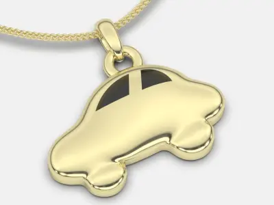 Car pendant  airplane pendant fashion fancy gold  3D print model