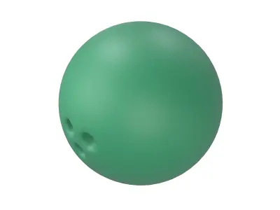 Bowling Ball v1 004 Low-poly 3D model