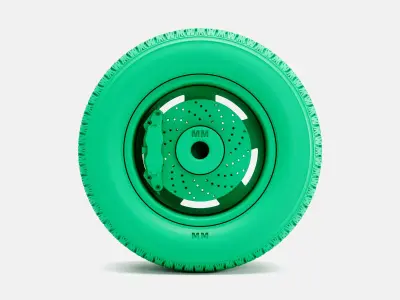 15x10 Daisy Wheel BFGoodrich Radial TA Tire 3D print model