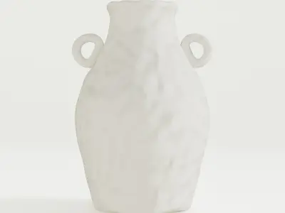 Minimal White Vase 3D model