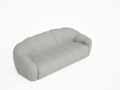 Modern Luxury Sofa 3D Model  High-Quality Low-poly 3D model