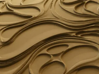 modern panel wall decor set wall relief mural CNC 141 3D model