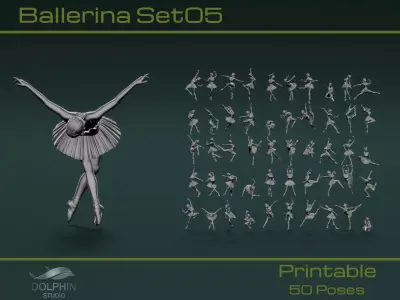 Ballerina Set05 3D model