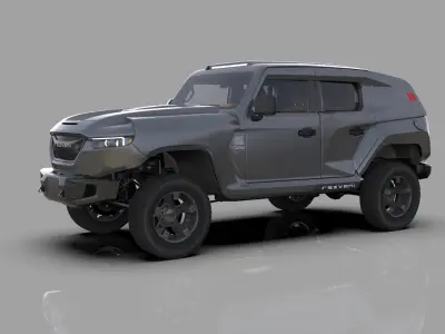 Rezvani Tank 2020 HQ interior 3D model