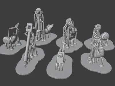 Hive-City Guard Killteam Bits Free 3D print model