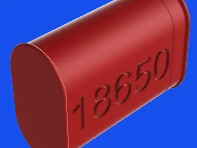 Case for 18650 model batteries 3D print model