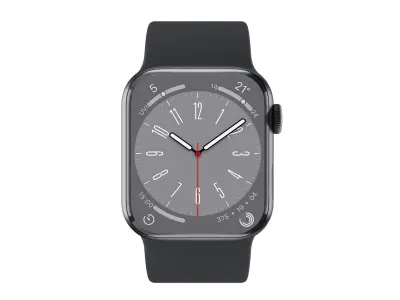 Apple Watch 8 Series - Midnight Case with Sport Band 3ds Max 3D model