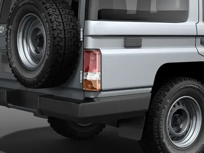 Toyota Land Cruiser 70 series Wagon 3D model