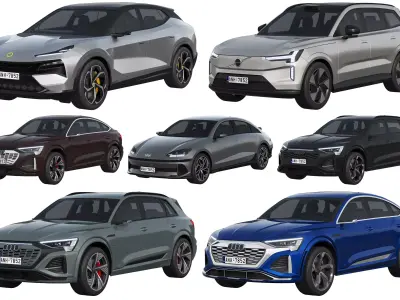 HQ cars collection 29 3D Model Pack