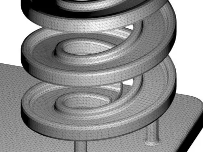 Kids Spiral Bridge Toy 3D model
