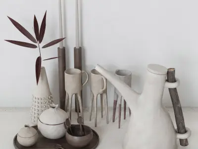 Decorative set D1  3D model