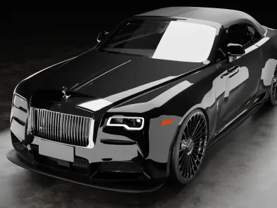 Rolls-Royce-Dawn-novitec-cabrio-2020 with interior 3D model