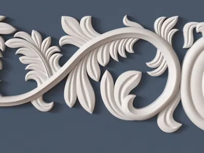 Decorative Onlay 3D model 8