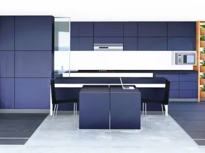 kitchen  3D model POST Covid-19- cocina 3D model