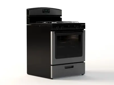 Amana 5 1 Cu Ft Gas Oven Range With Sealed Gas Burners   3D model