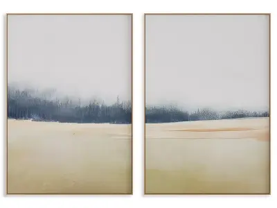 Abstract Painting Frame set 3D model 294