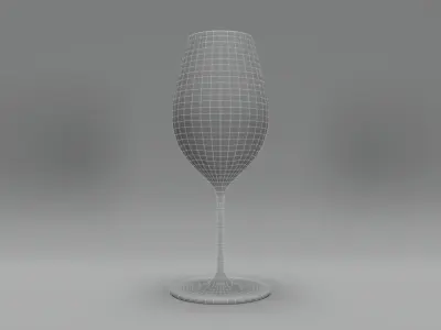 Riesling Wine Glass 3D model