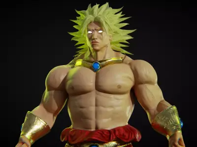 Broly Low-poly 3D model