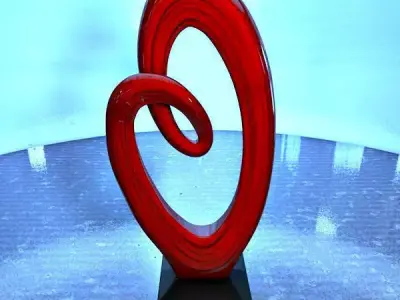 Abstract heart decoration 3D model