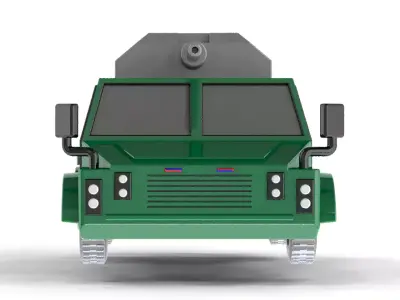 Armored SUV T4 printable 3D Model 3D print model