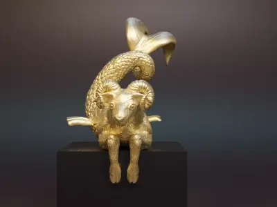 figurine capricorn 3D print model