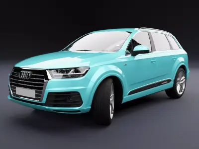 Audi Q7 Tfsi e Blue Sky 3D model