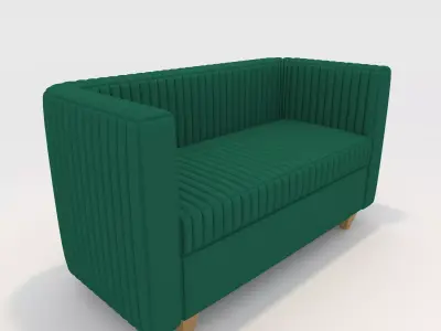 Sofa 2 Seater 17 3D model