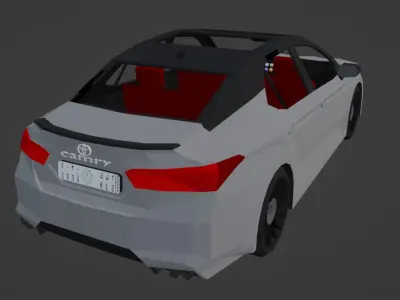 Low Poly Toyota Camry Low-poly 3D model